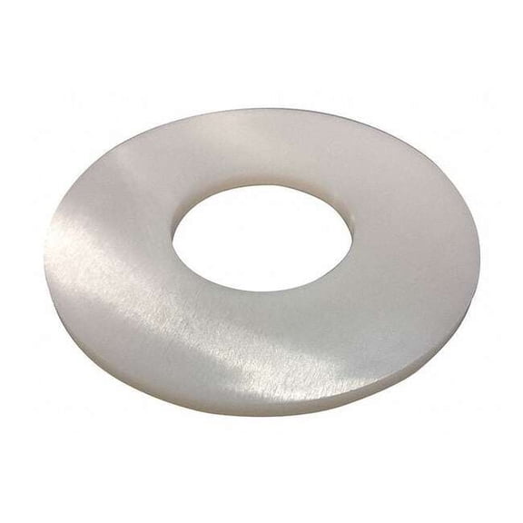 Flat Washer, For Screw Size 1/4" ,Nylon Plain Finish, 40 PK