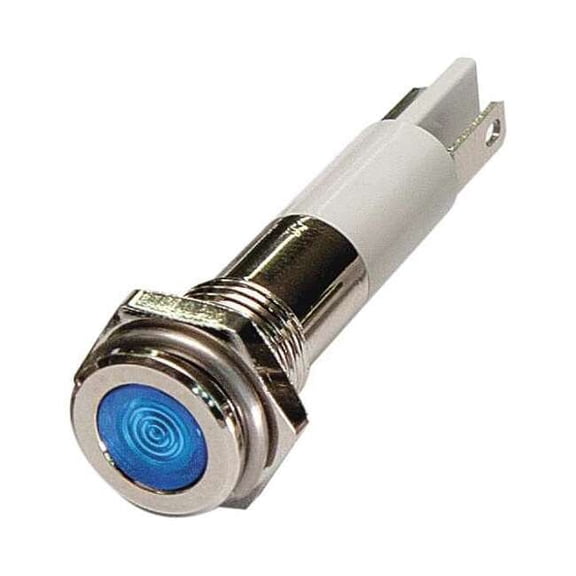 Manufacturer Varies Flat Indicator Light,Blue,12VDC 24M063
