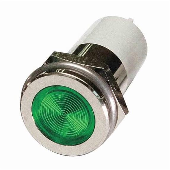Manufacturer Varies Flat Indicator Light,Green,120VAC 24M175