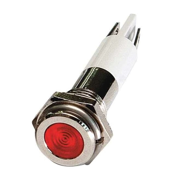 Manufacturer Varies Flat Indicator Light,Red,120VAC 24M070