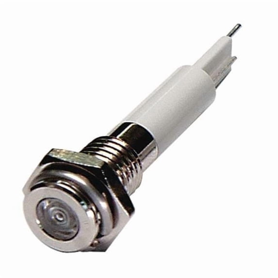 Manufacturer Varies Flat Indicator Light,White,12VDC 24M036