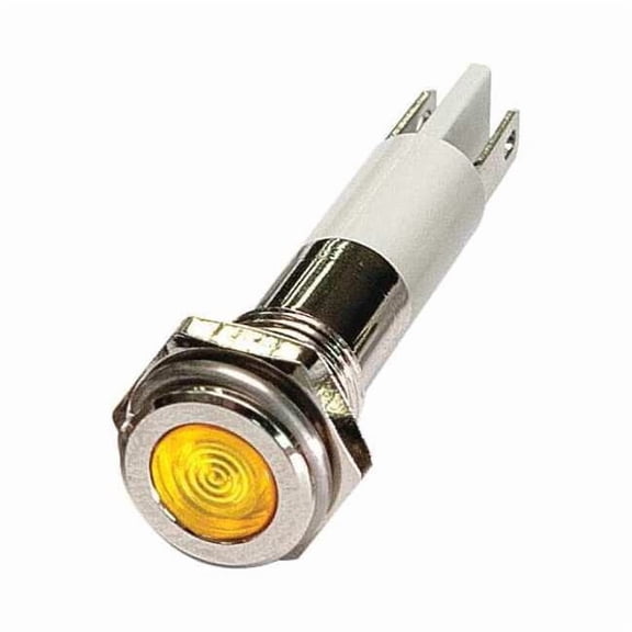 Flat Indicator Light,Yellow,120VAC 24M071