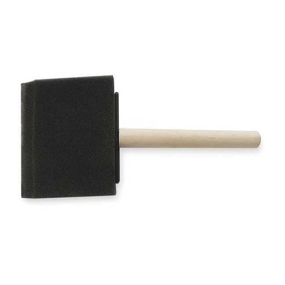 Manufacturer Varies Foam Brush,3 in,Soft,Flat Wood Handle 1XRK2