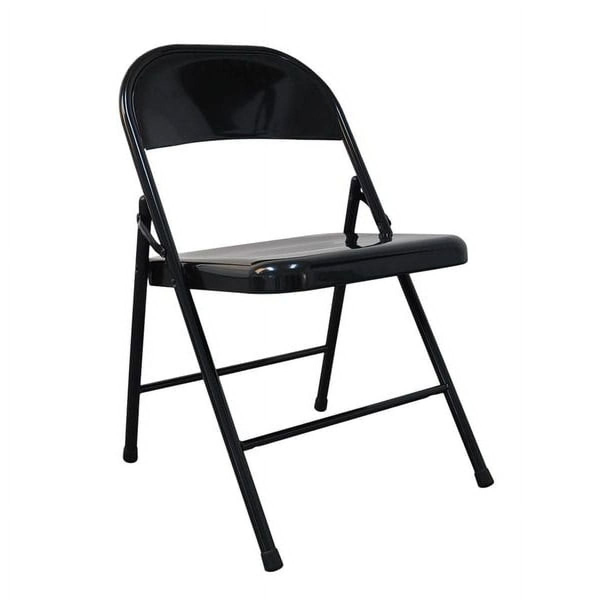 Manufacturer Varies Folding Chair,Steel,Black,300 lb. 13V423
