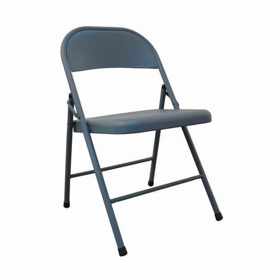 Folding Chair,Steel,Blue,300 lb. 13V424