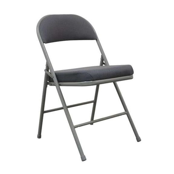 Manufacturer Varies Padded Folding Chair,Gray,300 lb. 13V428