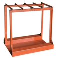 thumbnail image 1 of Manufacturer Varies Forklift Cylinder Caddy,1,500 lb,Orange 39J516, 1 of 2
