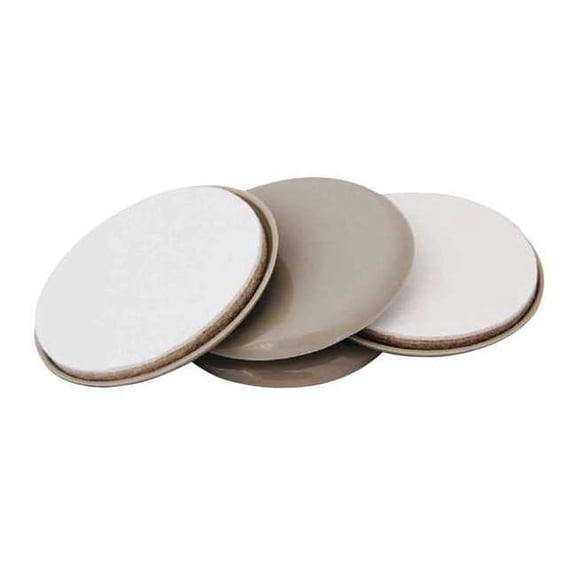 Manufacturer Varies Furniture Glides, SelfStick, Rd, 1-1/4", PK4 10G203