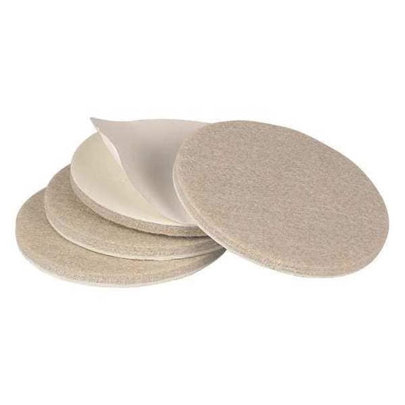 Manufacturer Varies Felt Pads, Self-Stick, Round, 3", PK4 10J993