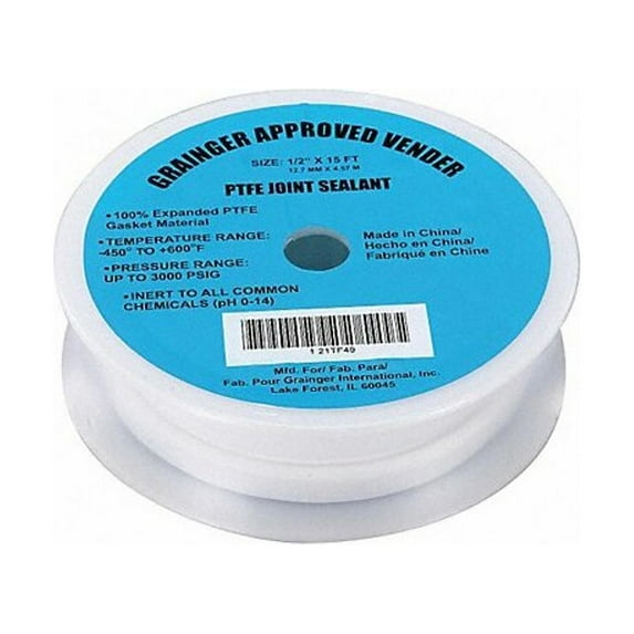 Manufacturer Varies Gasket-Making Tape,1/2" W,White 21TF49