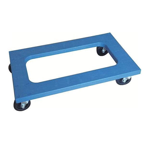 Manufacturer Varies Gen. Purpse Dolly, Flush, 30inLx18inW, Blue 35YL99