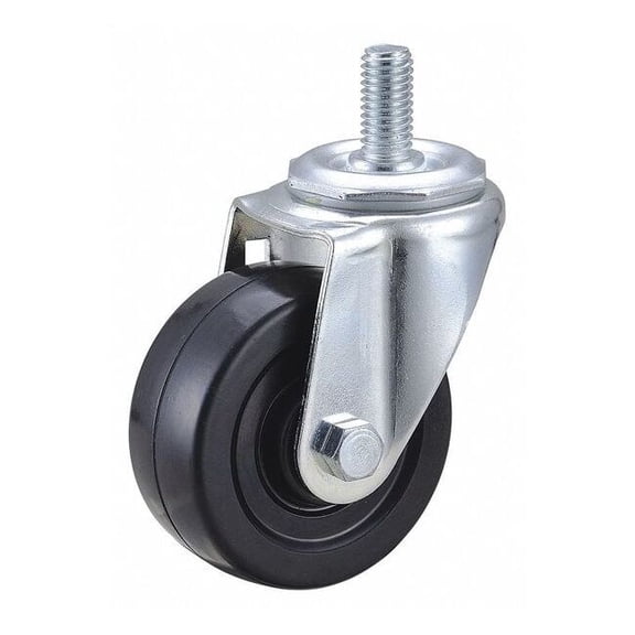 Manufacturer Varies Swivel Stem Caster,Rubber,3 in.,150 lb. 32J872
