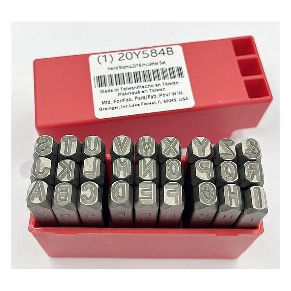Manufacturer Varies Hand Stamp Kit, Letter Set 20Y584