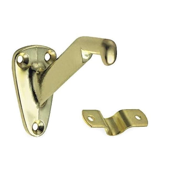 Manufacturer Varies Handrail Bracket,Brass 1VZU6