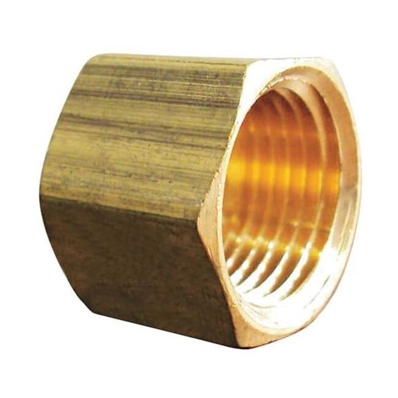Manufacturer Varies Hex Head Cap,Brass,3/8 in Pipe Size,FNPT 6AYZ4