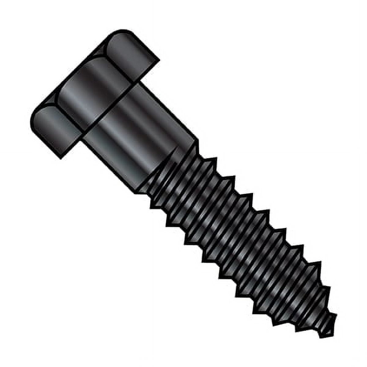 100-Pack 1/4 X 1-1/2 Hex Head Lag Screws / Bolts – Zinc Plated Grade 2 Steel By Trinity Fastener