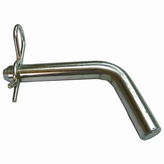 Hitch Pin, Bent, 5/8 in Pin Dia, 4 in Shank Lg, Steel, Zinc Plated