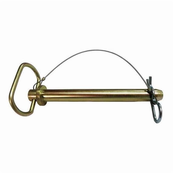 Detent Hitch Pin, 7/8 in Dia, 6-1/2 in Usable Lg, Steel, Ungraded, 1 PK