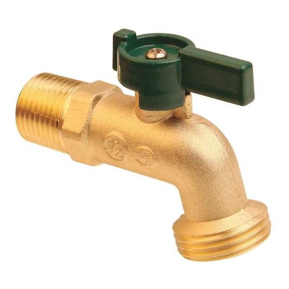 Manufacturer Varies Hose Bibb,Quarter Turn,1/2In, Brass 6PDZ4