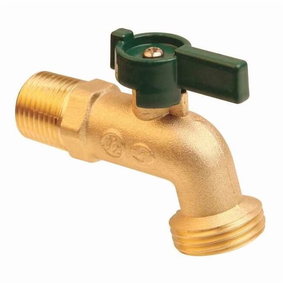 Manufacturer Varies Hose Bibb,Quarter Turn,1/2In, Brass 6PDZ4
