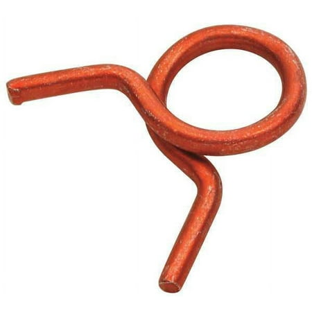 ZORO SELECT HC-8ST R Hose Clamp,Dia 0.500x0.092,Red,PK100