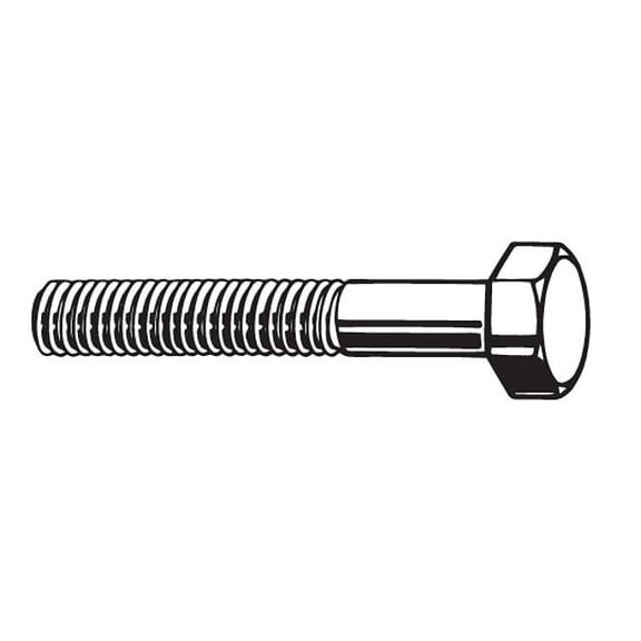 Class 8.8, M16-2.00 Hex Head Cap Screw, Zinc Plated Steel, 110 mm L, 10 PK