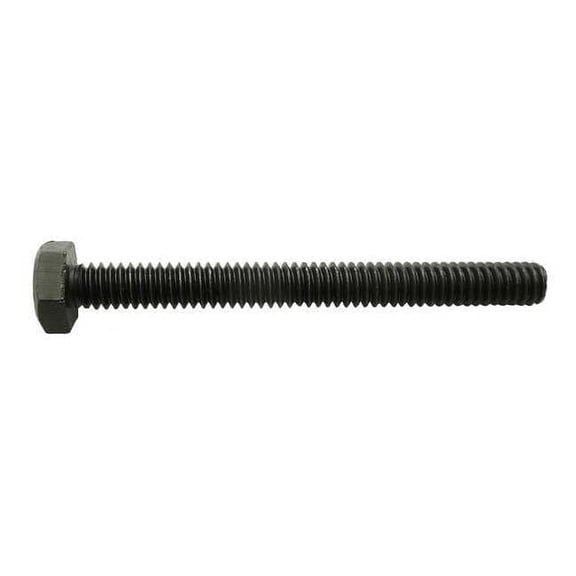 Grade 8, 1-1/8"-7 Hex Head Cap Screw, Black Oxide Steel, 5 in L