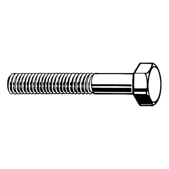 Grade 8, 3/4"-10 Hex Head Cap Screw, Black Oxide Steel, 7 in L