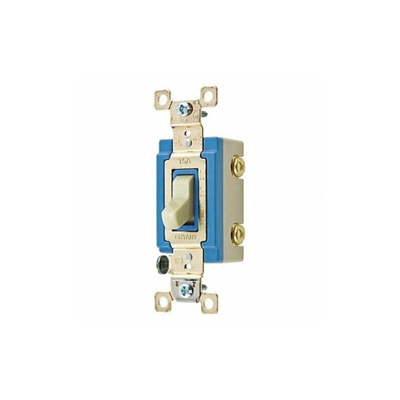 Bryant Illuminated Wall Switch,Ivory,15A 4801GLI