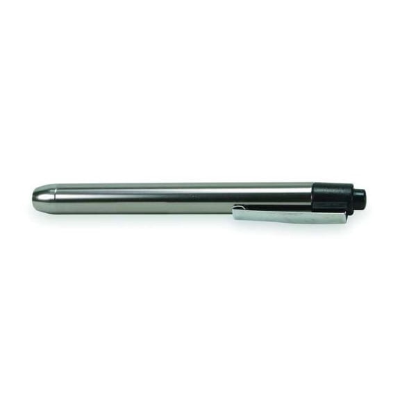 Inspection Penlight, 3 Lumens, Aluminum, AAA Battery, Silver 2XTH1
