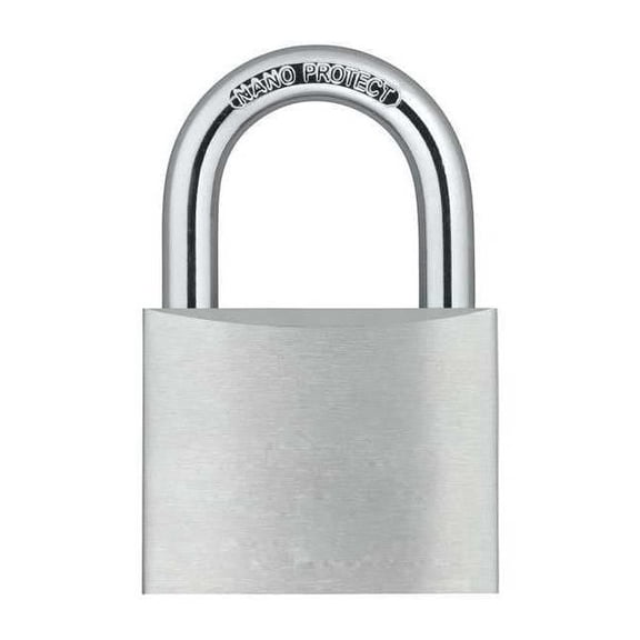 Manufacturer Varies Keyed Padlock,1 1/4 in,Rectangle,Silver 48JR04