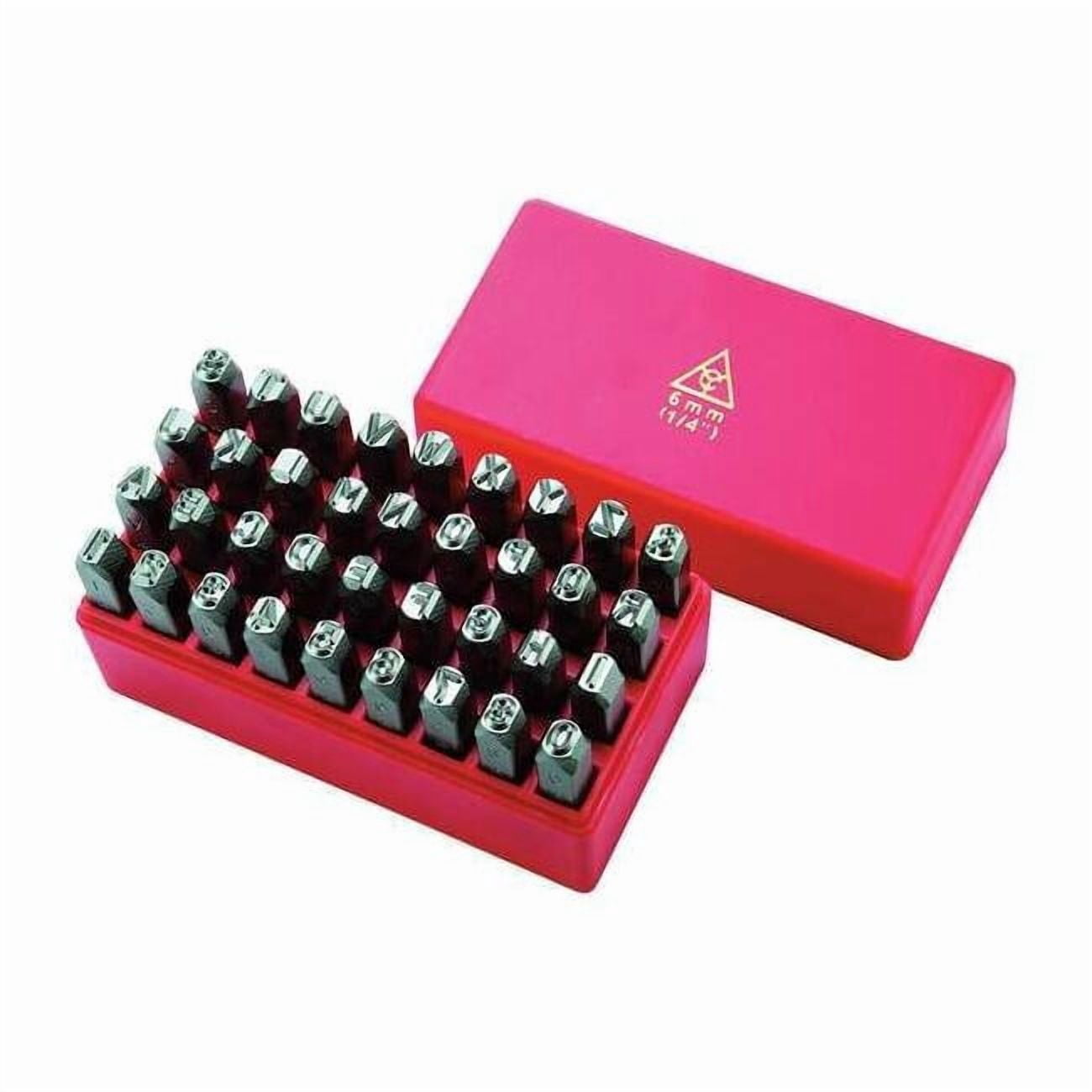 Manufacturer Varies Letter and Number Set,1/4 In. H,Steel 1F117