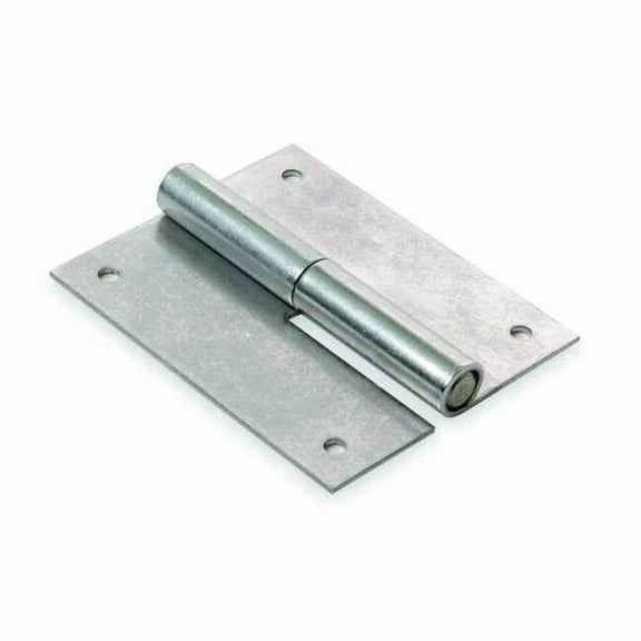 Lift-Off Hinge, Steel, Full Surface Mounting, 1 in Leaf W x 2 1/2 in Leaf H, zinc plated