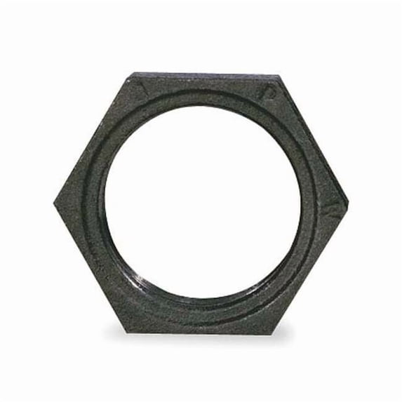 Hex Locknut Hex Locknut, 3/8" Pipe, FNPT, Malleable Iron, Class 150