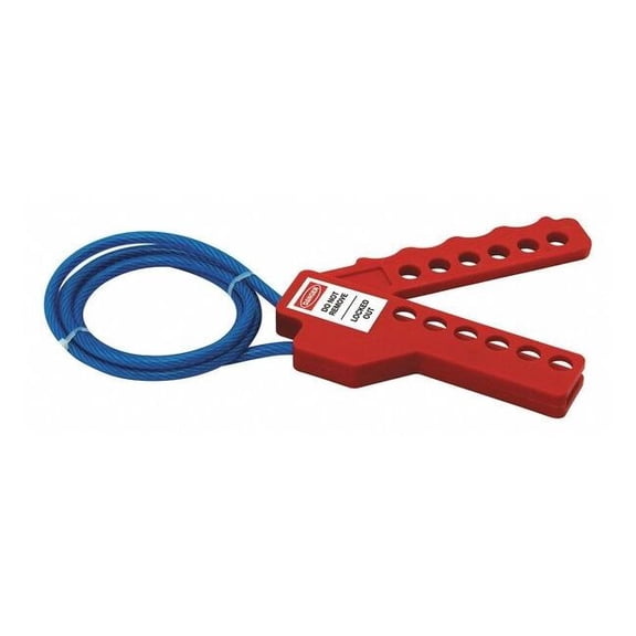 Manufacturer Varies Lockout Cable,Red,CoatSteel, 3ft.L 45MZ56