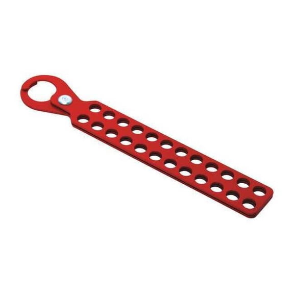 Manufacturer Varies Lockout Hasp,Red,10-1/4" L,Steel 45MZ53