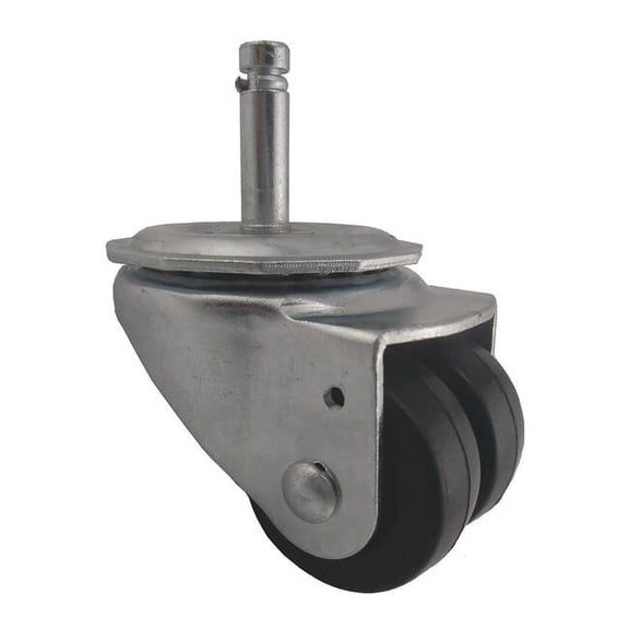 Manufacturer Varies Dual Wheel Swivel Caster,Rubber,2 in,200 lb 26Y503