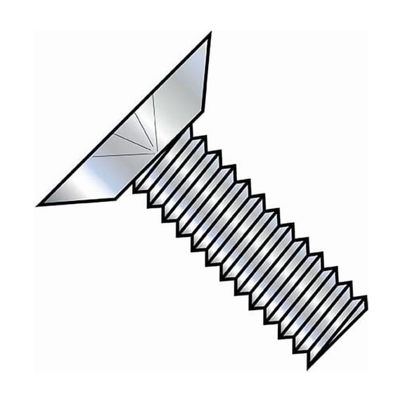 1/4"-20 x 1-1/4 in Phillips Flat Machine Screw, Zinc Plated Steel, 2000 PK