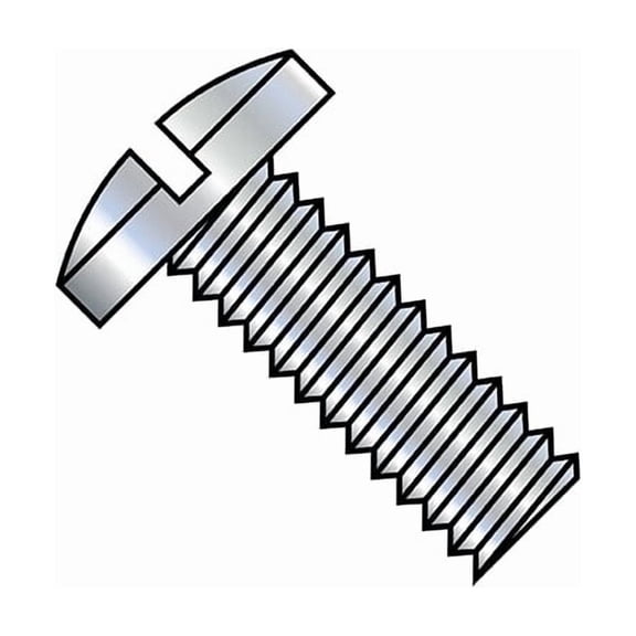 #6-32 x 1/4 in Slotted Binding Machine Screw, Zinc Plated Steel, 10000 PK