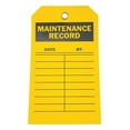 thumbnail image 1 of Tag, Maintenance, Polyester, 7 in H x 4 in W, Yellow, Rectangle, 10 PK, 1 of 2