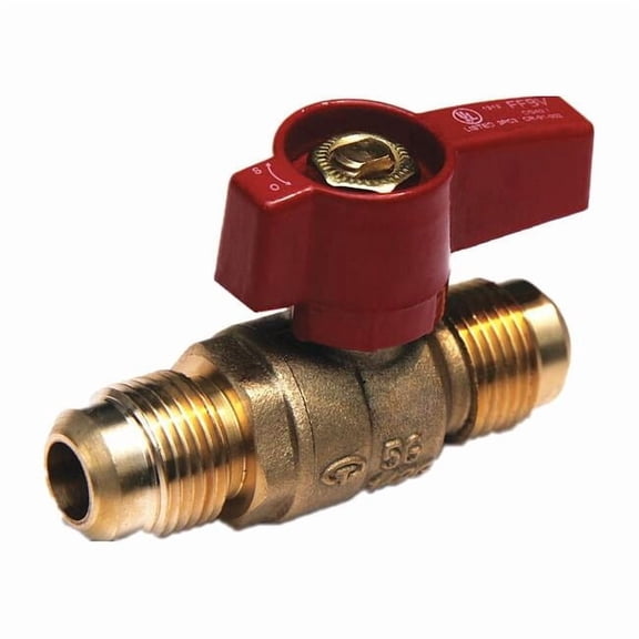 Manufacturer Varies 5/8" Flare Brass Gas Ball Valve Inline G-GBVF-58