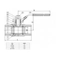 thumbnail image 1 of Manufacturer Varies 1 in Ball Valve, Stainless Steel, FNPT, Inline 06Q201N04010, 1 of 1