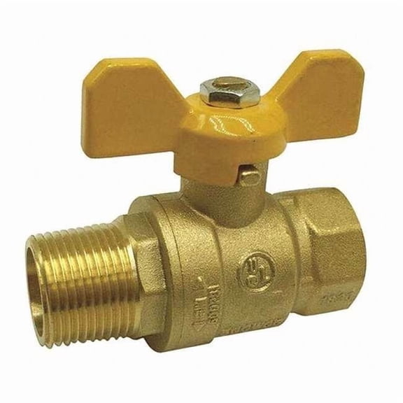 Manufacturer Varies 1" FNPT x MNPT Brass Ball Valve Inline G-MBB-100TH