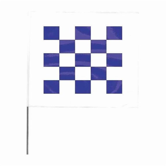 Manufacturer Varies Marking Flag, 30", Blue/White,PVC,PK100 4530WDB28544-200