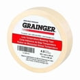 thumbnail image 1 of Masking Tape, 1 1/2 in W x 60 yd L, 4.8 mil Thick, Tan, Rubber Adhesive, 1 of 1