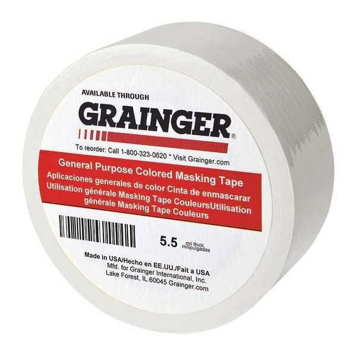 Manufacturer Varies Masking Tape,1/2" W,60 yd L,White,PK72 TC602-White