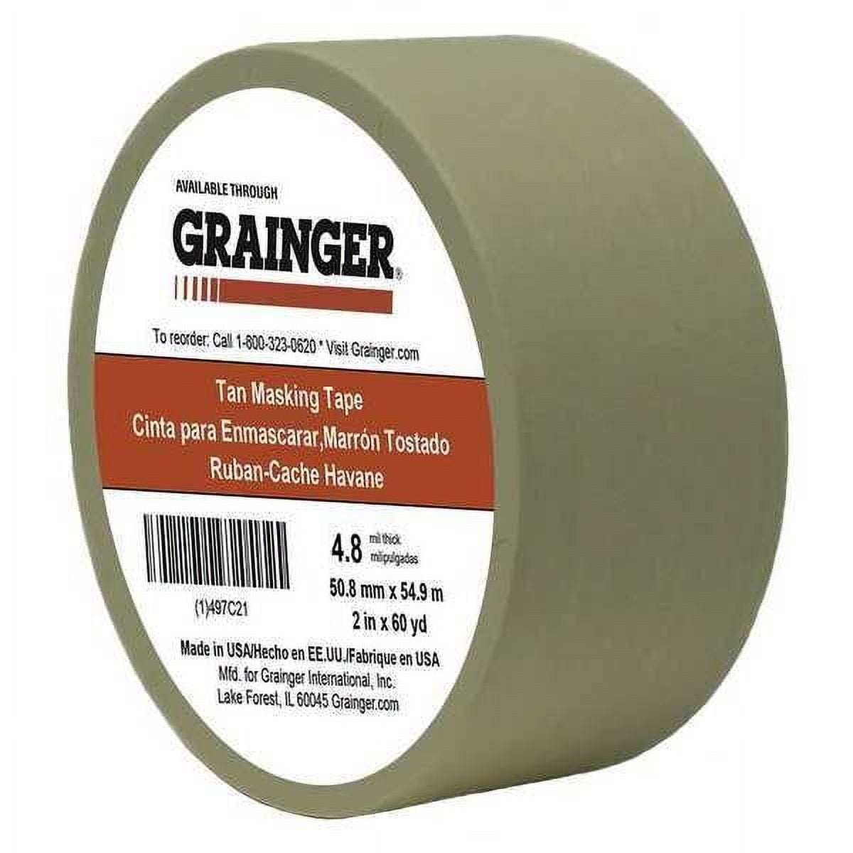 Manufacturer Varies Masking Tape,2" W,60 yd L,Tan TC106-2" X 60YD