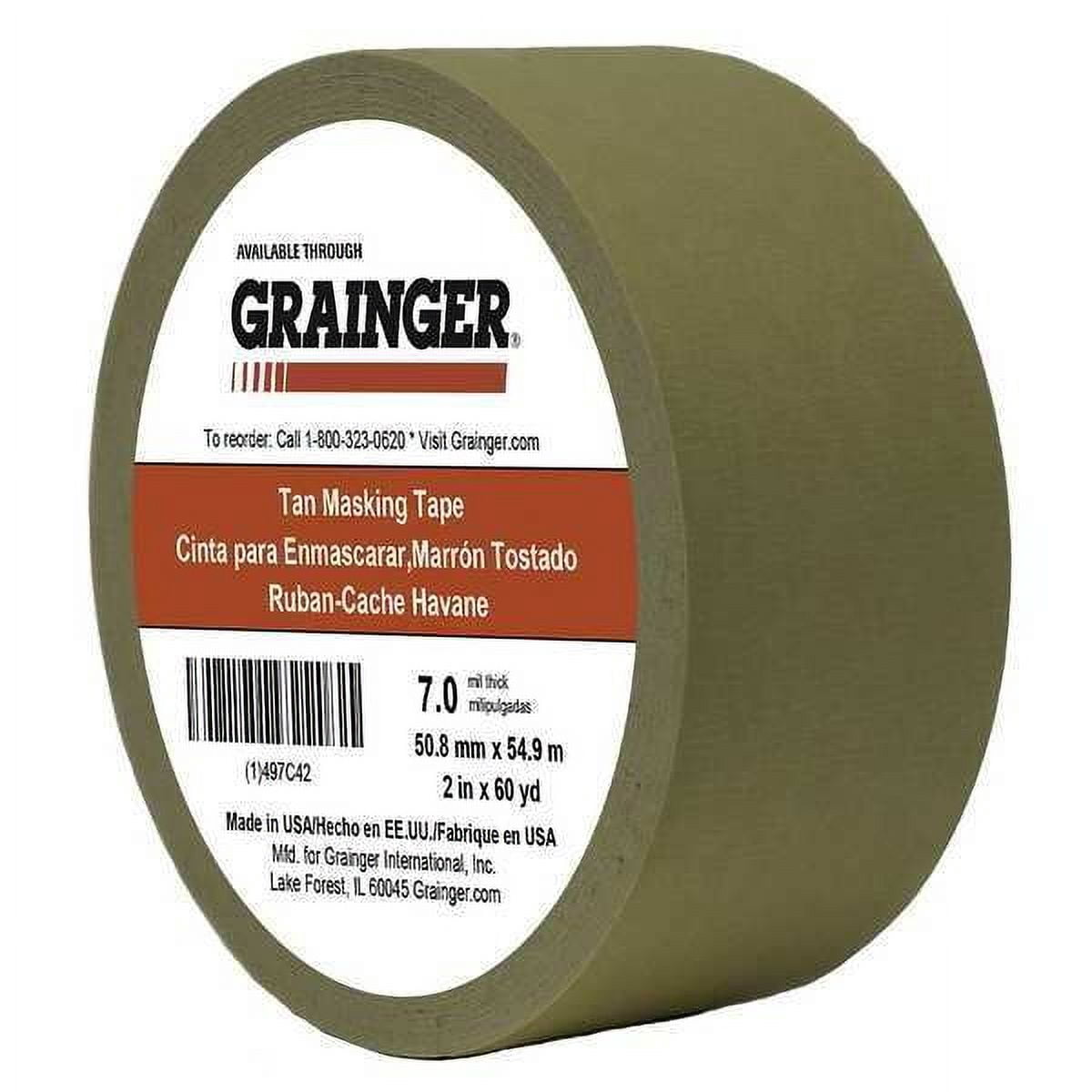 Manufacturer Varies Masking Tape,2" W,60 yd L,Tan TC450-2" X 60YD