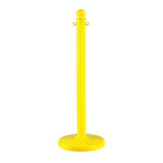 2.5" Diameter Plastic Stanchion - Yellow, 40 in Height, 6 pk 96402-6