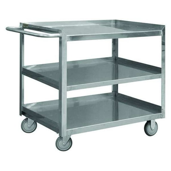 Manufacturer Varies Metal Shelf Cart,600 lb,SS SRSC12016243FLD4PU